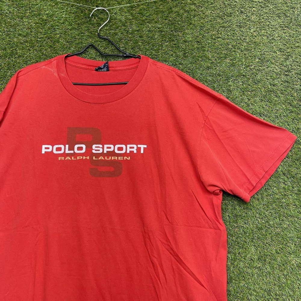 Polo Ralph Lauren Shirt Mens 2XB Big 2X Polo Sport Short Sleeve Logo Casual USA